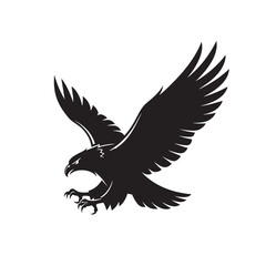 American Eagle Mascot - Flat Design