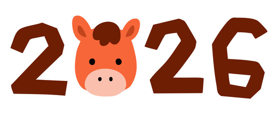 2026 Year of the Red Horse Drawing