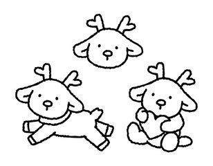 Rudolph Reindeer Illustration