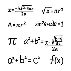 Math Formula Line Doodle