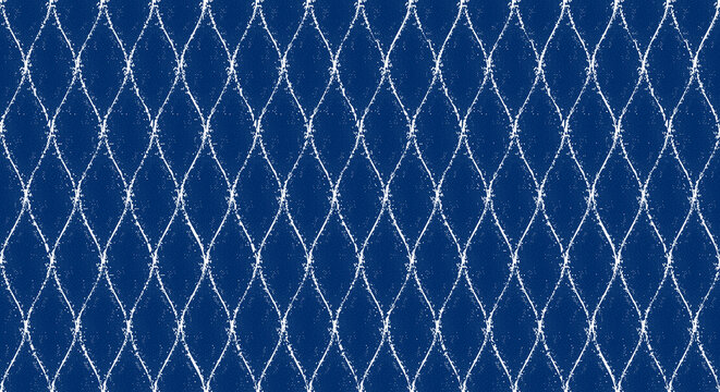 Dotted line grid seamless pattern. Wavy polka dot white texture. Artistic gradient abstract background