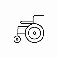 accessible wheelchair icon sign vector
