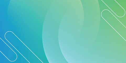 abstract geometric shapes composition background. blue and green gradient geometric shapes background