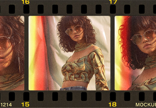 Black And Yellow Vintage Instant Film Photo Effect