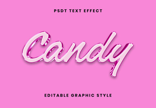 White Shiny Pink Text Effect Script Elegant 3D Font