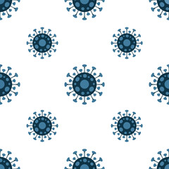 Vector illustration coronavirus seamless pattern on for medical design concept