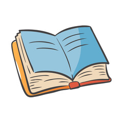 Open book vector illustration scalable graphic for learning and knowledge