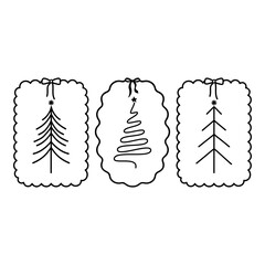 Coquette Frame Christmas Tree, Christmas Design, Holiday, Winter, Festive