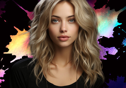 Colorful Paint Splash Photo Effect