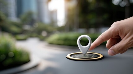 A dynamic urban environment showcases connection symbols overlaid on a skyline, illustrating the blend of technology and city life