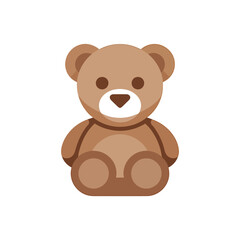 Teddy bear icon on White Background Vector Art Illustration on white background.