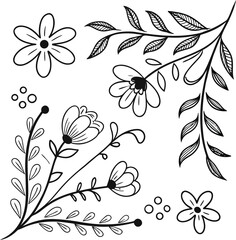 Abstract organic fractal pattern overlayed on dark textured background isolated on transparent background