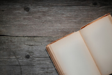 Overhead View of Vintage Journal Mockup