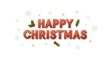 Fototapeta premium Happy Christmas 