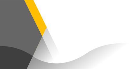 Obraz premium Abstract minimalist Yellow and gray shape modern background. white space for text and message. vector illustration