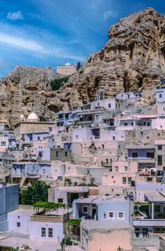 Maloula or Maalula, christian village in the Rif Dimash, Syria