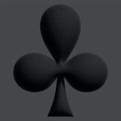 Casino plaing cards icons. vector illustration of a poker card.Card suits in 3D, hand-drawn in vector. Game icons on a green background. For gambling and casinos.