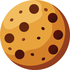 Delicious Chocolate Chip Cookie Illustration