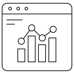 Analytics Icon, Data Analytics, Business Intelligence, Performance Insights, Marketing Analytics, Predictive Analysis