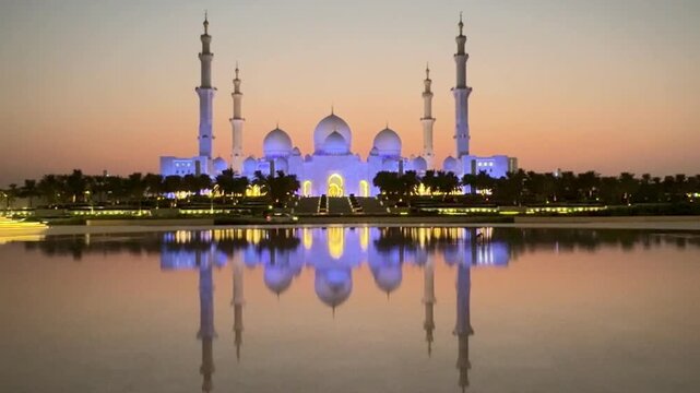 A breathtaking architectural masterpiece and the UAE's gleaming icon, the Sheikh Zayed Grand Mosque combines diverse Islamic styles, featuring 82 white marble domes, four minarets, and reflective pool