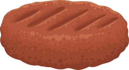Cartoon meat product. Chicken, sausages and sausages. Steaks, pork bacon and ribs vector. Steak chicken, sausage and bacon, product ingredient illustration