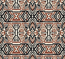 African Mud-Cloth (Bogolanfini) Tribal Pattern