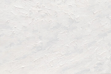 White pastel strokes of oil paint on canvas, background.