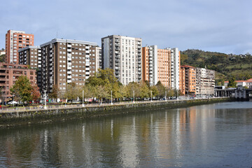 Obraz premium les quais de Bilbao, Espagne. 