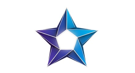 Obraz premium 3d silver star