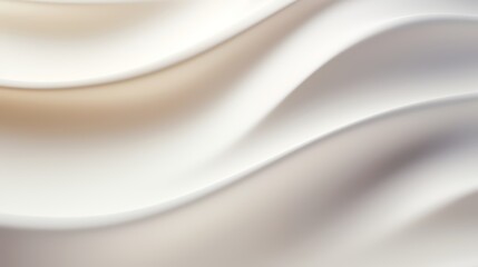 The image is a white and cream colored wave pattern. The wave is very smooth and has a very soft texture. The color of the wave is very light and airy, giving the impression of a calm