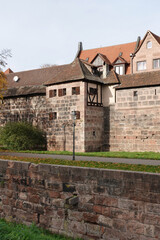 At The Medieval City Walls In Nuremberg, Germany. 