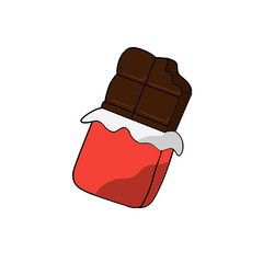 Chocolate bar illlustration