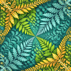 Gold Fern Background