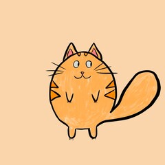 Drawing of a cat