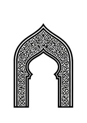 Modern Abstract Vector Illustration Featuring Islamic Motifs