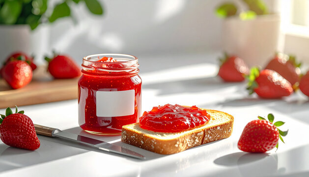 Strawberry Jam on Toast