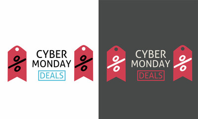 Cyber ​​Monday ad design is simple, uncomplicated and elegant.