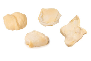 White sauce splashes isolated on white background.