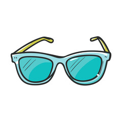 Fototapeta premium Stylish sunglasses vector illustration scalable icon for summer