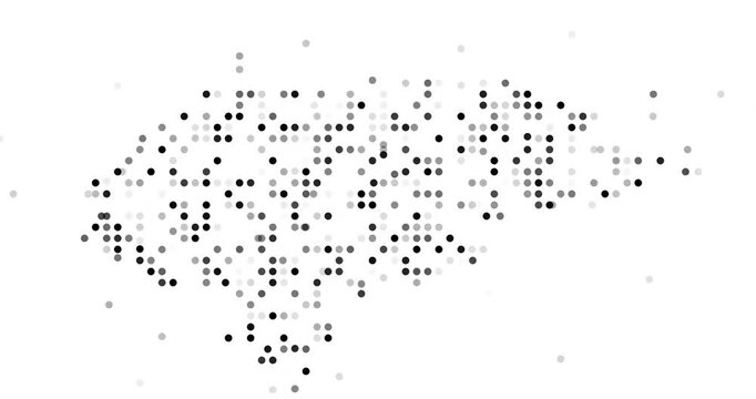 Technology Data Animation Showing Honduras Country Shape