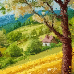 Various oil paintings, flowers, cats, dogs, leaves, roses, peonies, ducks, birds, oceans, butterflies, lakes, mountains, cranes, tulips