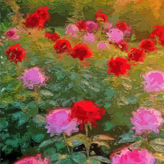 Various oil paintings, flowers, cats, dogs, leaves, roses, peonies, ducks, birds, oceans, butterflies, lakes, mountains, cranes, tulips