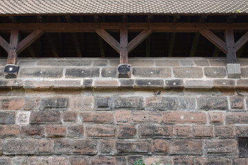 The Medieval City Wall In Nuremberg, Germany.
