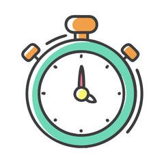 Vintage stopwatch icon illustration scalable vector graphic