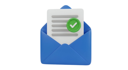 Get your important document approved with this clean digital mail notification