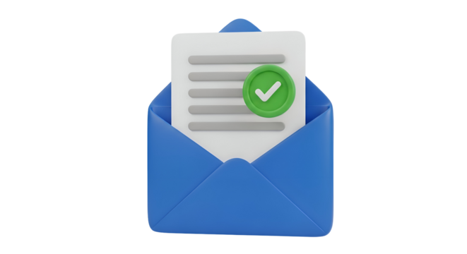 Get your important document approved with this clean digital mail notification