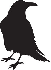 Vector Raven Silhouette