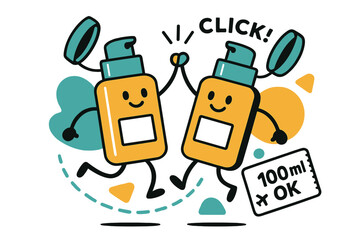 Travel Mini Duo. Travel Mini Duo. Pocket-sized foundation twins clink with a cheerful ?click?; a boarding-pass sticker reads ? ml OK.? A dotted trail curves