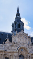 A grand view of the H&ocirc;tel de Ville (City Hall) in Roubaix, France, showcasing its monumental Baroque-style facade