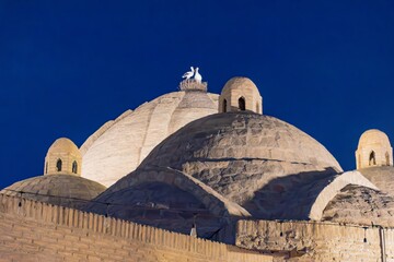 Historic Domed Roofs at Night in Bukhara, Uzbekistan
